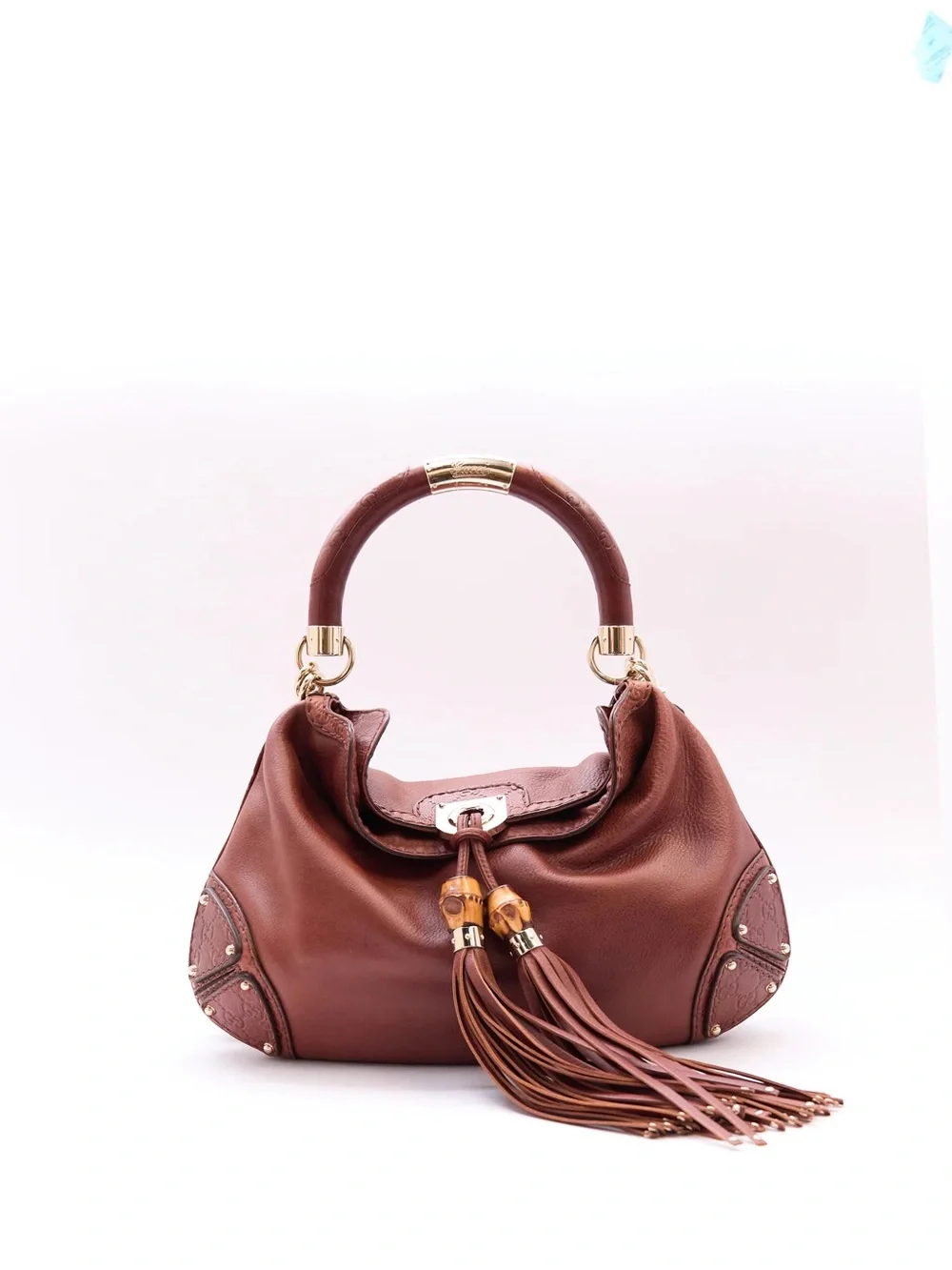 Vintage Gucci Brown Leather Indy Bag (2006 Release)